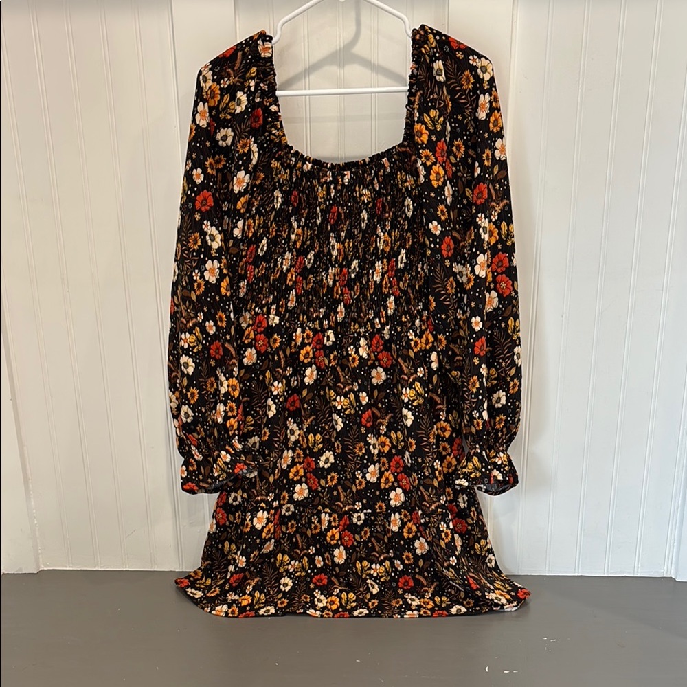 Floral Long Sleeve Dress